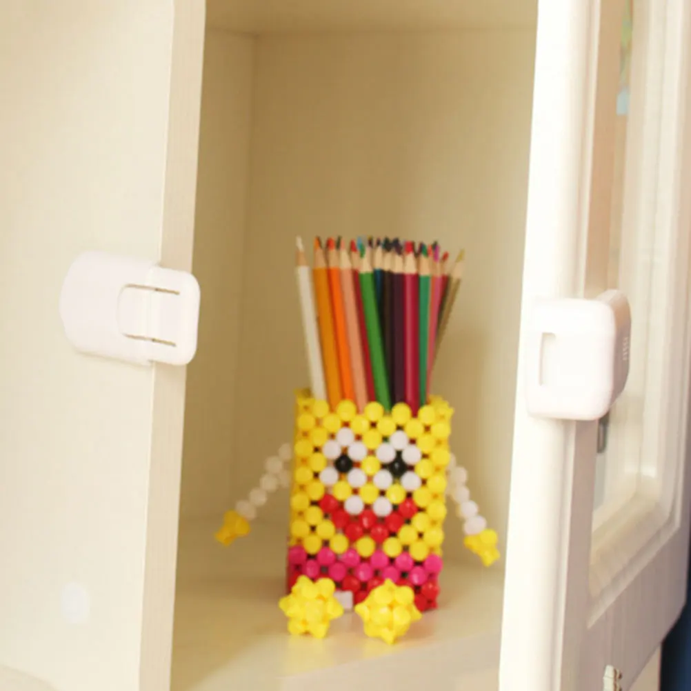 10 Pc Angle Protection Lock Proofing Locks Security Safety Child Latches Sticky Cabinet