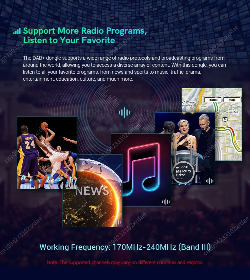 XTRONS DAB موالف الراديو الرقمي USB دونغل لوحدة رأس ستيريو السيارة التي تعمل بنظام أندرويد ملحقات السيارة USBDAB04 #4