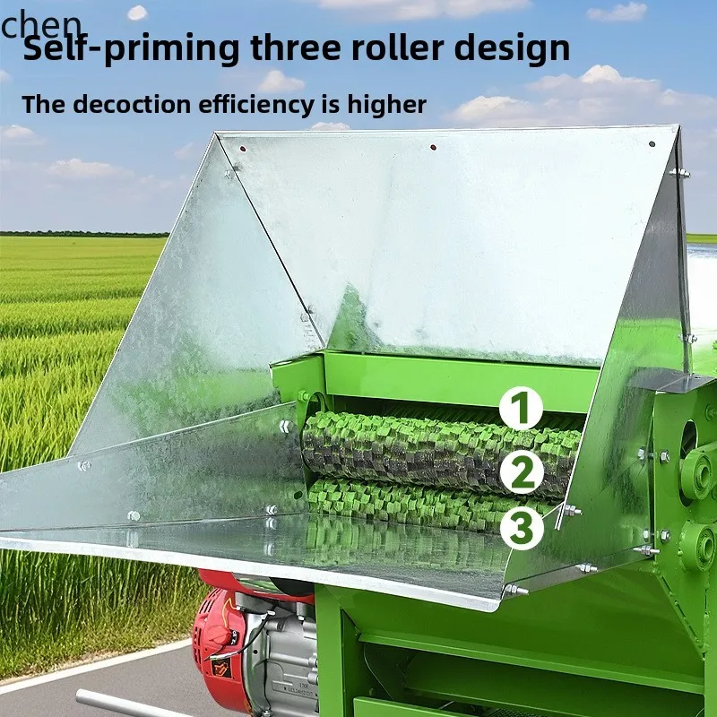 LXC تغذية كاملة ذاتية التحضير ثلاث أسطوانات متعددة الوظائف دراس الأرز الغنب الذرة الذرة