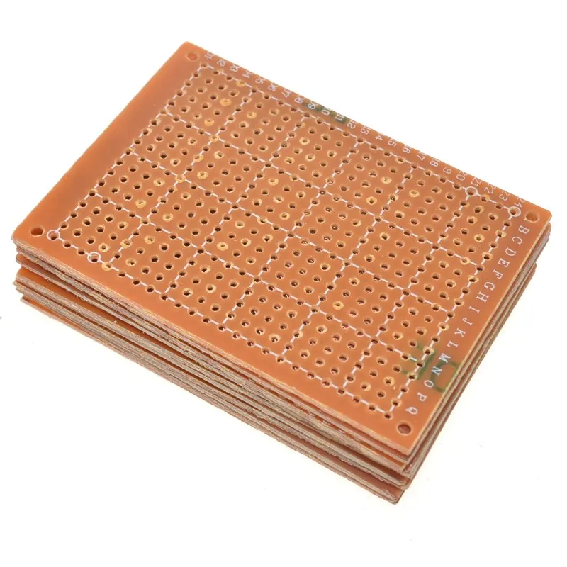 10Pcs 5*7 PCB 5x7 PCB 5cm 7cm DIY Prototype Papier PCB Universal Board gelb