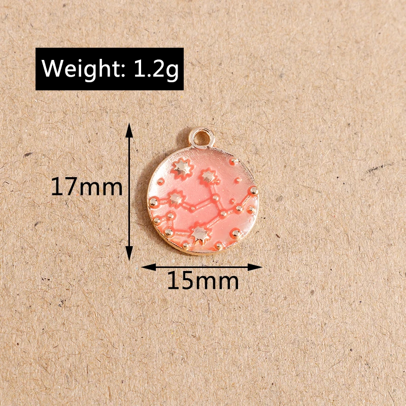 10 Stück Mix Emaille Galaxie Planet Raum Charms für Halsketten Armband Ohrringe Mond Sterne Anhänger DIY Schmuck Herstellung Zubehör – Detail 26