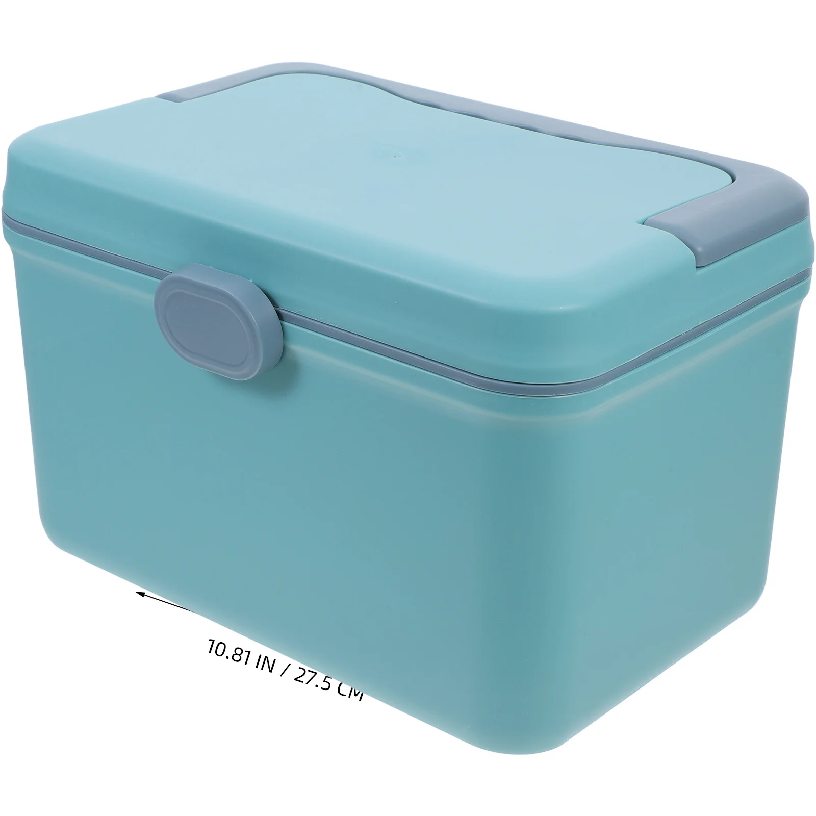 Medikamenten-Aufbewahrungsbox mit großem Fassungsvermögen und Griff, blau, kompaktes Design für Zuhause, Reisen und Camping, Medikamentenbox