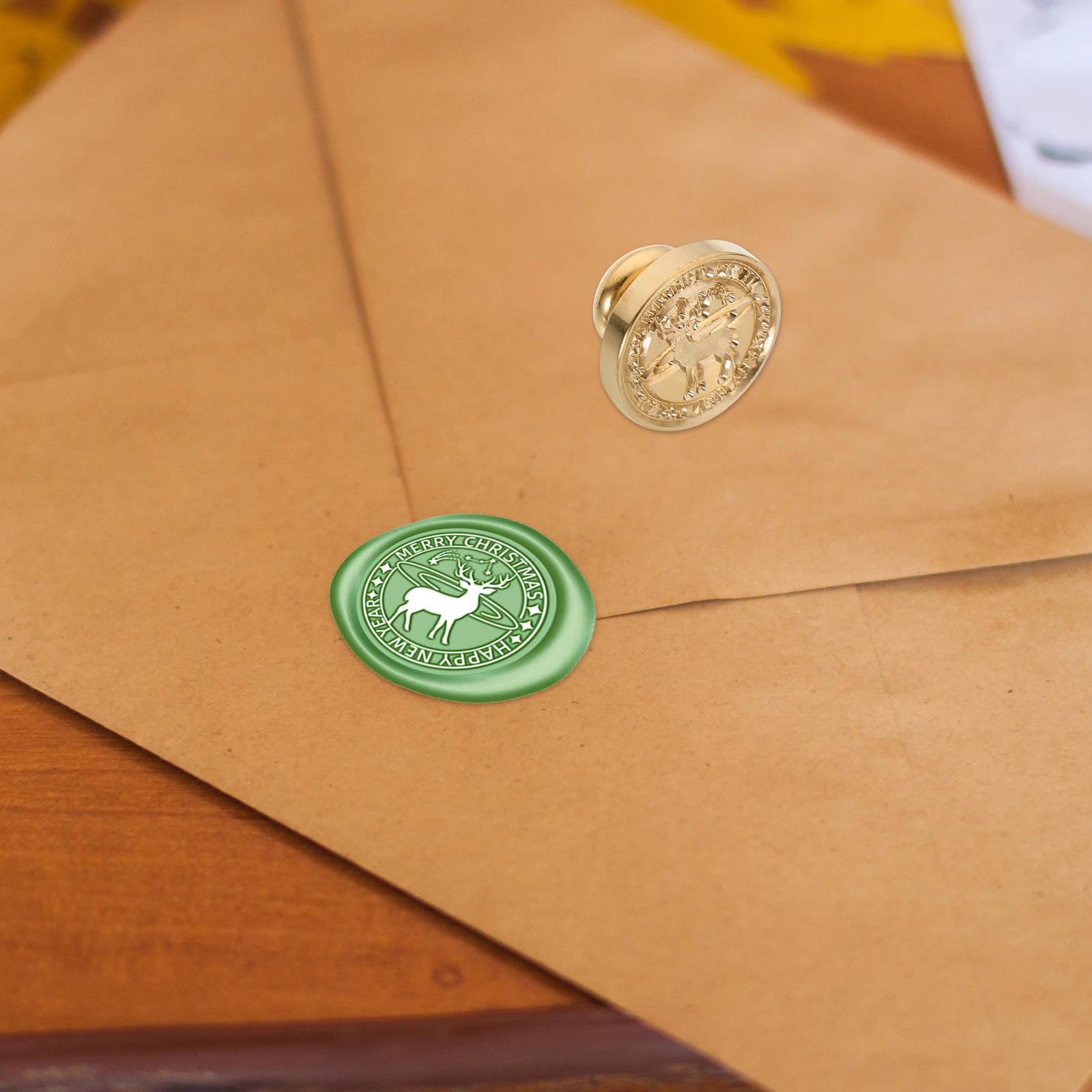 

Christmas Wax Seal Head Copper Alloy Crafts Stamps Envelope Sealing Lacquer Heads Festive Fire Stamp Unique Gift Ideas Easy