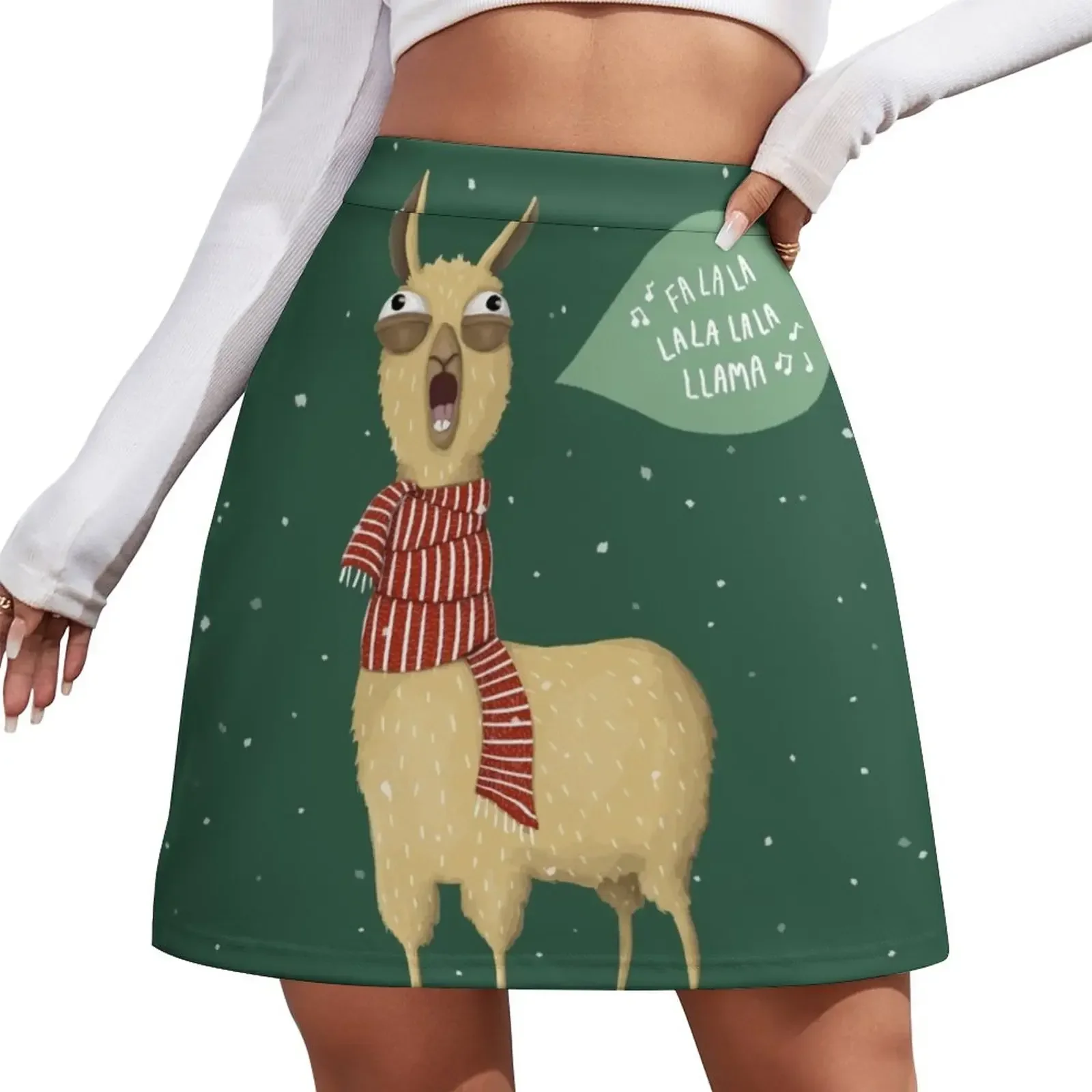 Christmas holiday Llama Mini Skirt luxury designer clothing women Kawaii Clothes for summer