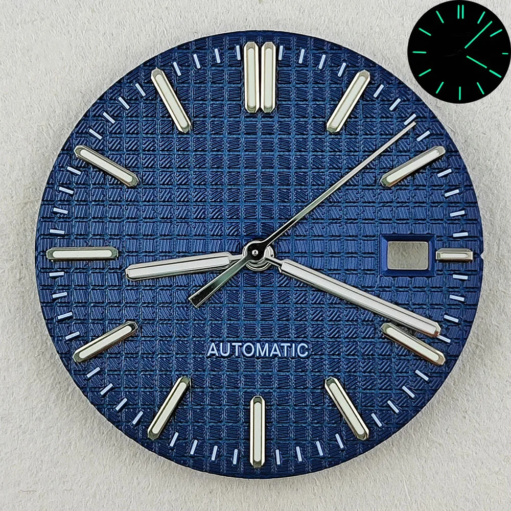 NH35 quadrante 31.8mm quadrante quadrante luminoso verde + puntatore adatto per Royal oak NH35 NH36 4R 7S movimento NH35 cassa accessori per orologi