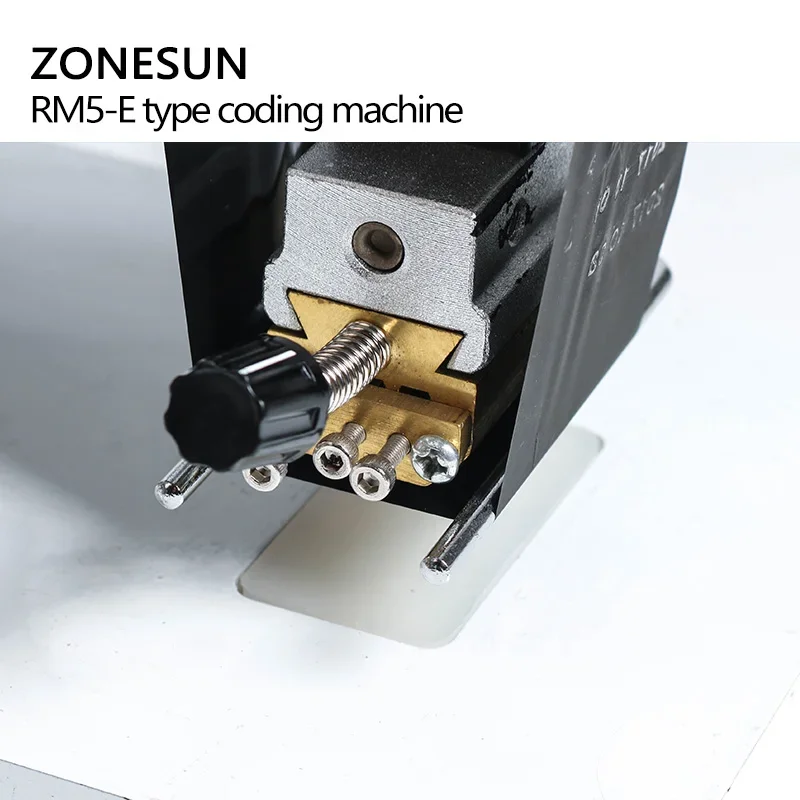 ZONESUN ZY-RM5-E Manual Color Ribon Date Coding Machine Expiry Date Printer Aluminum Foil Bag Logo Printer