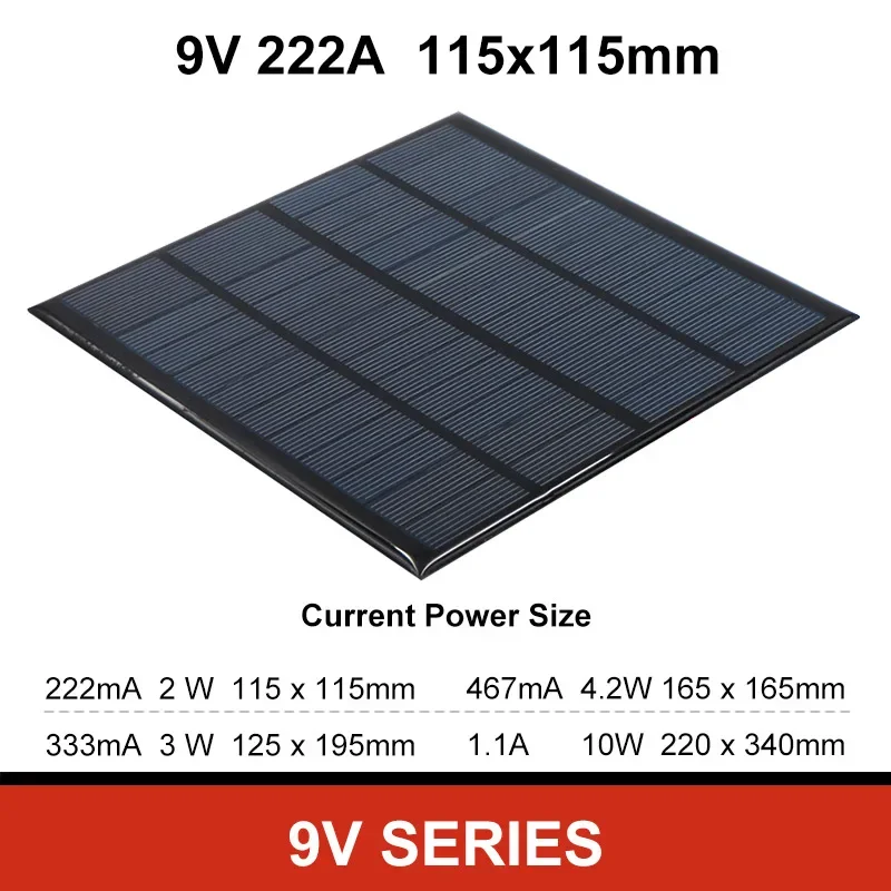 China photovoltaic solar panels 3v 6V 5v 1a 5w 10w outdoor mini solar panel 12v 18v small solar panel 2.5w 5.5v 9v 2v 160ma 1v