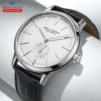 Seagull nuevo reloj de negocios relojes de pulsera mecánicos para hombres 50m relojes de cuero impermeables de San Valentín para hombre reloj masculino 6075