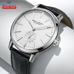 Seagull nuevo reloj de negocios relojes de pulsera mecánicos para hombres 50m relojes de cuero impermeables de San Valentín para hombre reloj masculino 6075