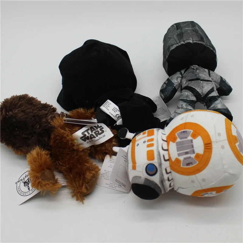 4piece classical  15cm BB 8 Chewbacca Kylo Ren Phasma Cute Stuffed Plush Toy