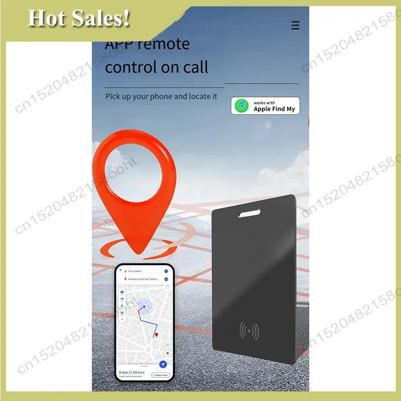 

-PQWN Wireless Charging Smart Track Card Works For Find My Wallet Tracker Phone Finder Ultrathin Mini Locator