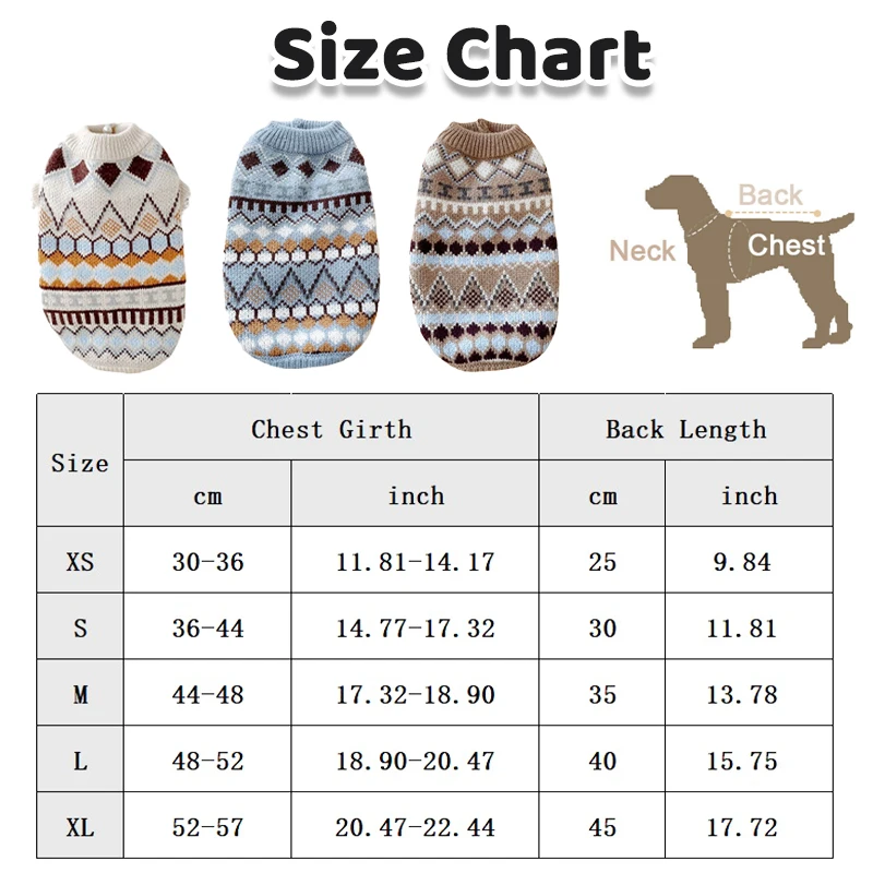 New Luxury Dog Clothes Puppy Knitted Sweater Chihuahua French Bulldog Warm Coat for Small Dog Outfit Jacket Pet Clothing Winter