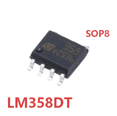 10-100/PCS New LM358DT LM358DT 358 SOP8 Original Low-power dual operational amplifier chip In Stock