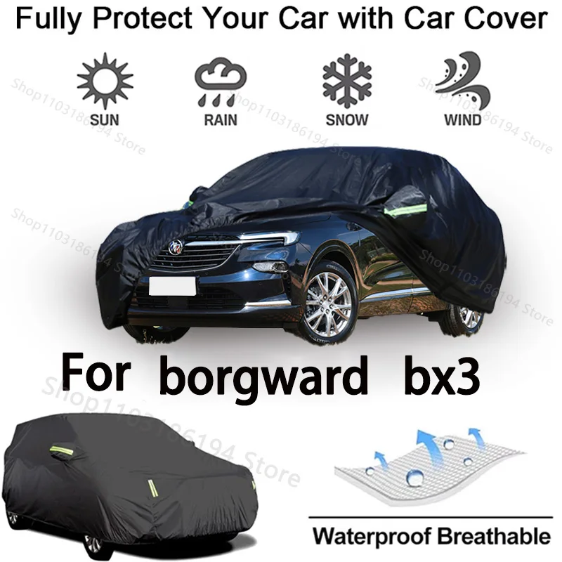 

Full Car Cover For Borgward BX3 Outdoor Protective Gear-Snowproof, Sunshield, Waterproof and Dustproof Automobile Accessories