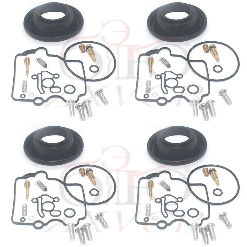 4 set Motorcycle carburetor repair kit plunger diaphragm for RF900R RF600R 1994-1996 RF 900 600 R