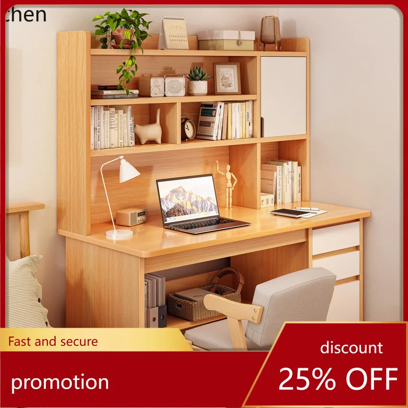 YFY   Student Home Bookshelf Bookcase Integrated   Junior High School Student Bedroom Homework Desk Study Writing