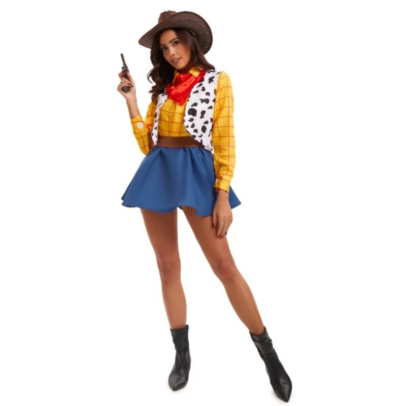 loween Cosplay Western Cowboy Casal Roupas Femininas Masculinas Par Trajes de Palco Brinquedo S Hoiday Tema Tradicional Chinês...