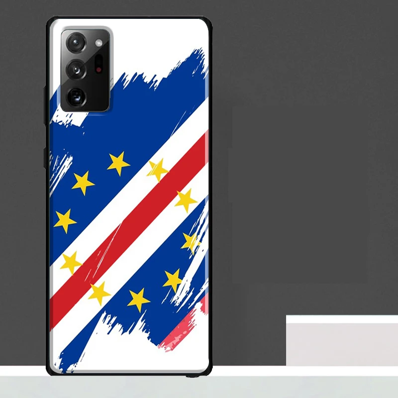 كيب فيردي العلم معطف الأسلحة الحال بالنسبة لسامسونج غالاكسي S24 الترا S23 S22 S21 S25 الترا S9 S10 S20 زائد S25 FE غطاء الهاتف #3