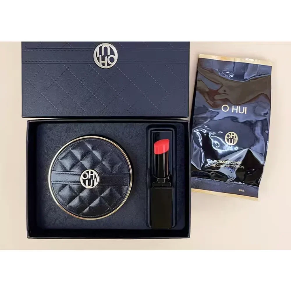 Coreia preto ouro almofada de ar bb fundação creme hidratante com pacote de substituição corretivo de longa duração maquiagem cosméticos