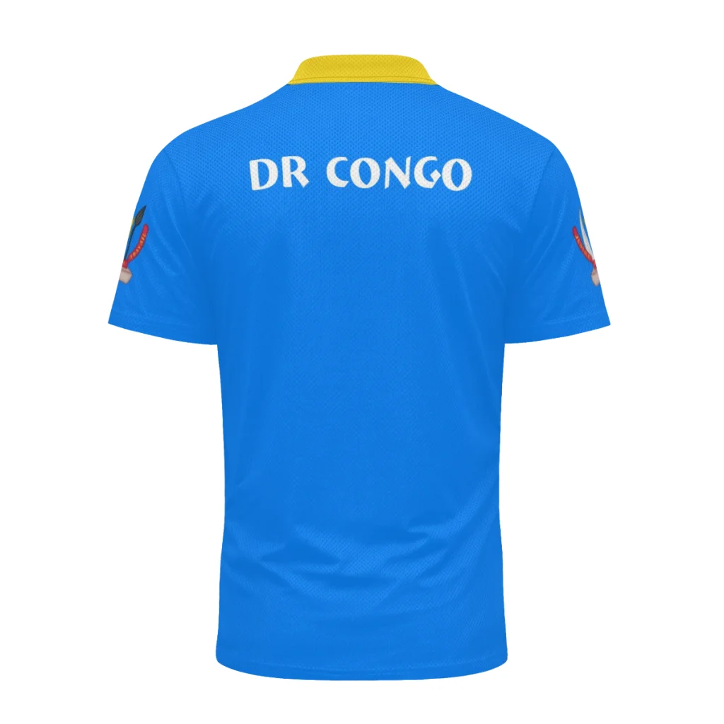 2026 Democratic Republic of Congo Flag Retro V NECK Summer Short Sleeve T-Shirt Men Women Shirts Breathable Sports Tees