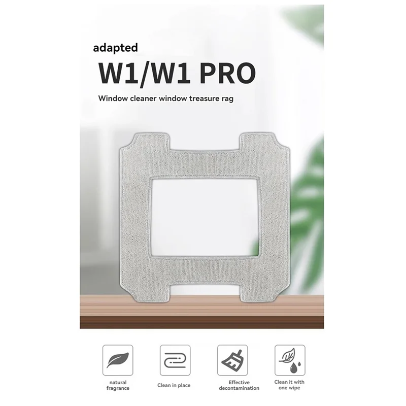 BBNV-9szt Akcesoria do nakładek na mopa do odkurzacza robota Ecovacs Winbot W1/W1 Pro do okien, zmywalna i wielokrotnego użytku ściereczka do mopa