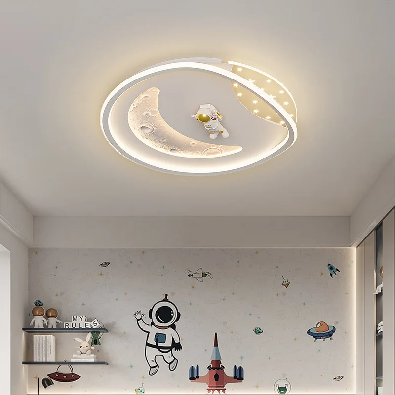 

Nordic LED Dimmable Astronaut Ceiling Lamp Fashion Bedroom Lamp Creative Restaurant Children's Room Study Luxury Lamp