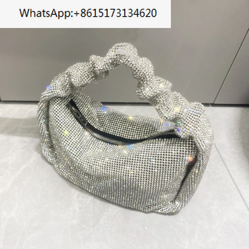 

Luxury Designer Handbag Evening Bags Rhinestones Fold Purses For Women Clutch