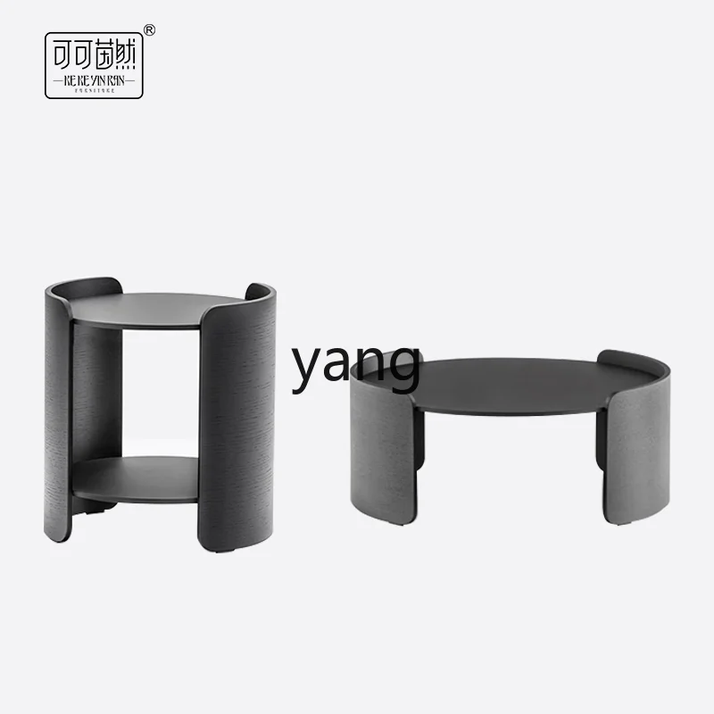 Yjq Design Modern Simple Special-Shaped Tea Table Combination Home Study Side Table Sofa Model Room Club