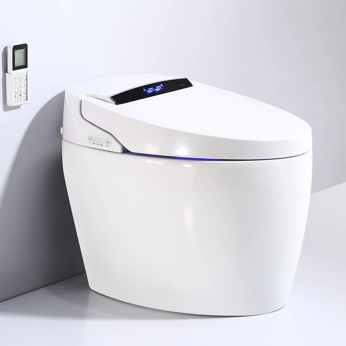 Smart WC Toilet Bidet Sensor Bathroom Intelligent Elongated 110v Smart Toilet