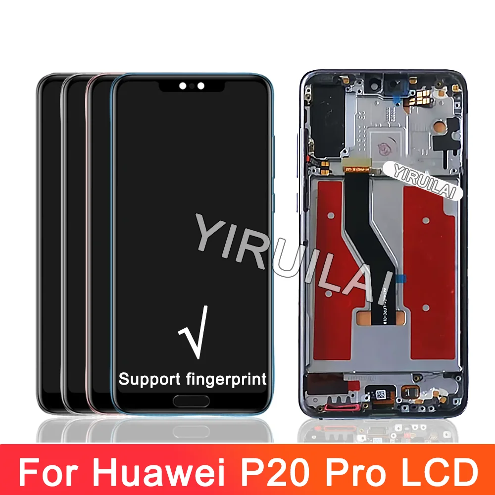 6.1 en effet affichage de haute qualité pour Huawei P20 Pro LCD écran tactile Hébergements eur assemblée remplacement pour CLT-L09 écran CLT-L29