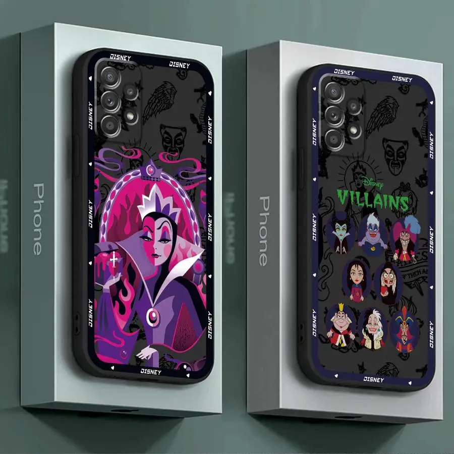 Disney Villain Queen Anime phone Case for Galaxy A52 A71 A72 4G 5G A52s A53 A54 A55 A73 5G A21s A31 A41 A16 5G A50 A50s A70 A70s