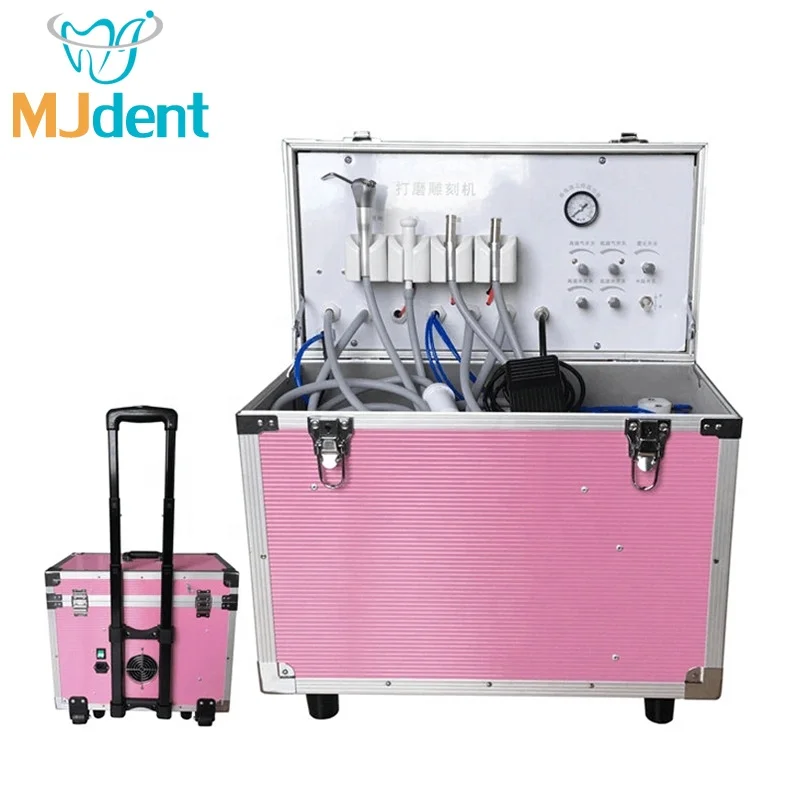 

Movable denta air turbine/Clinic Portable denta turbine unit with air compressor