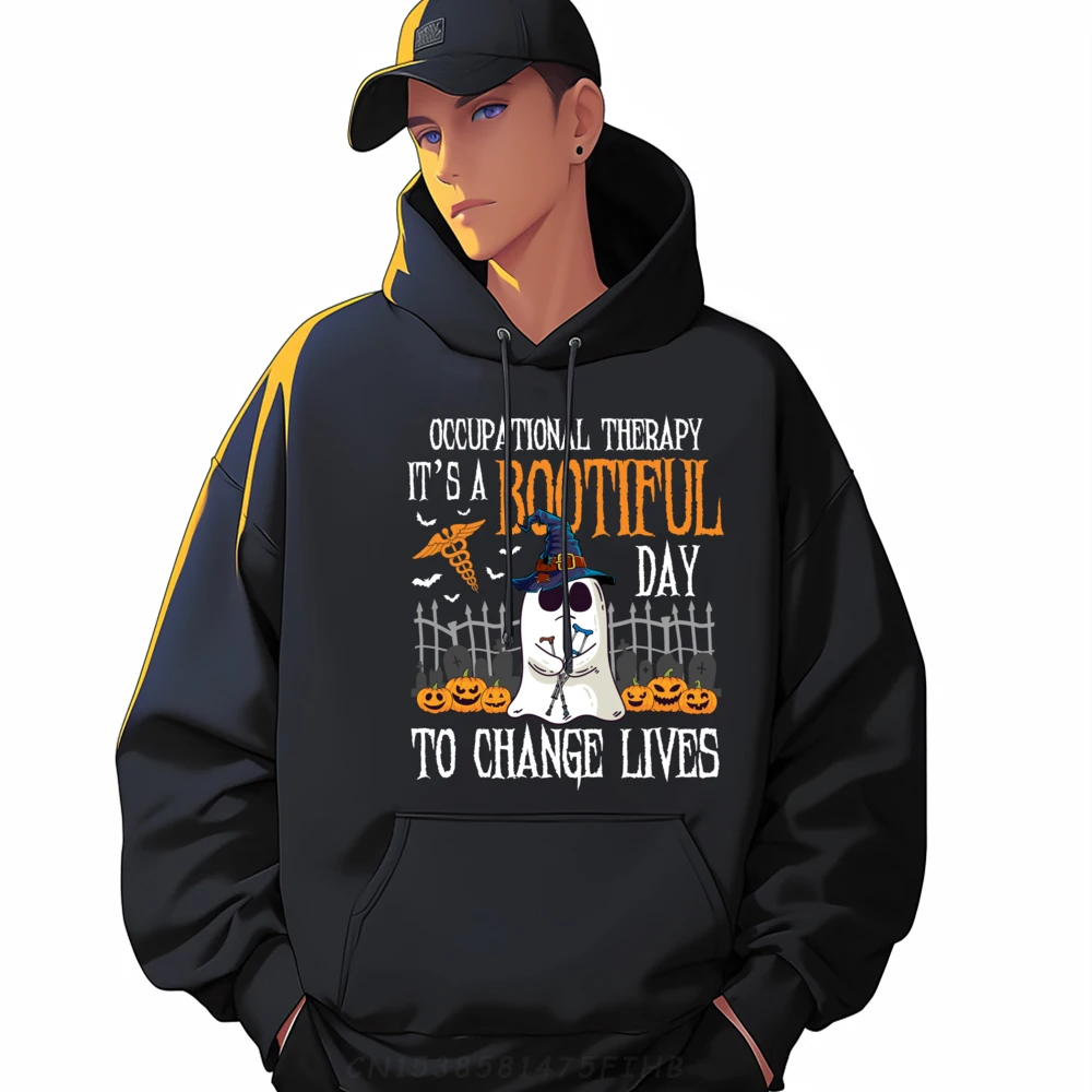 

Halloween Occupational Therapy A Bootiful Day To Save Lives Mens Korean Fashion Luxury Designer Oversize Long Sleeve