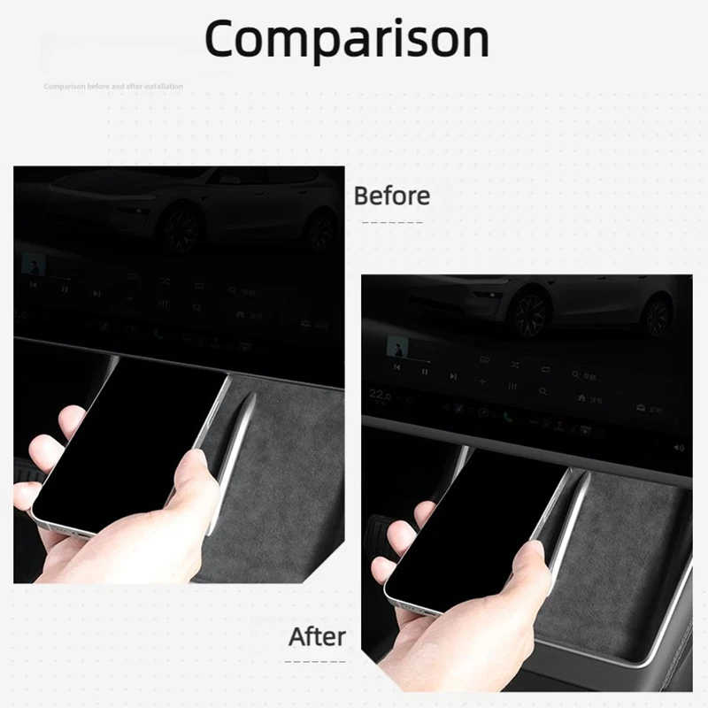 for Tesla Model Y L Juniper 2026 16inch Center Console Screen Protection Frame Strip White Screen Edge Protector TSL YL Standard image 5