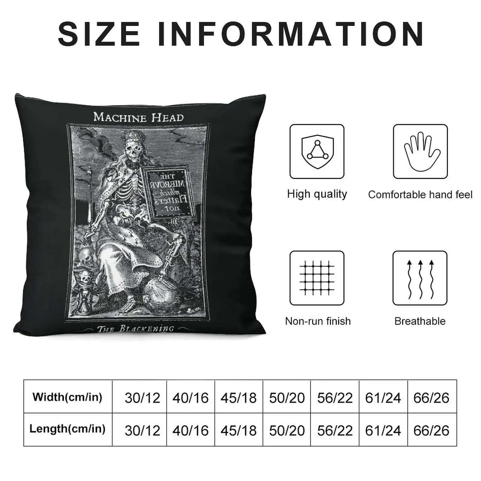 Machine Head the blackening Throw Pillow Cusions Cover Decorative Sofa Cushions Cushions For Sofa pillow