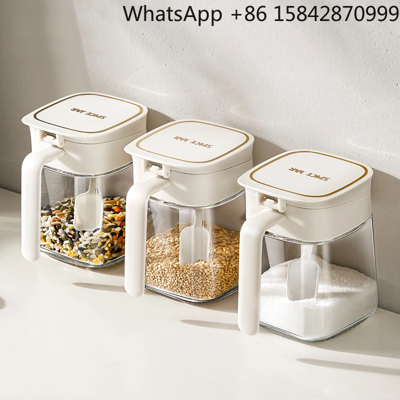 

Высококачественный кухонный резервуар для соли, стеклянная бутылка для приправ, герметичная бутылка для приправ, комбинированный набор для хранения