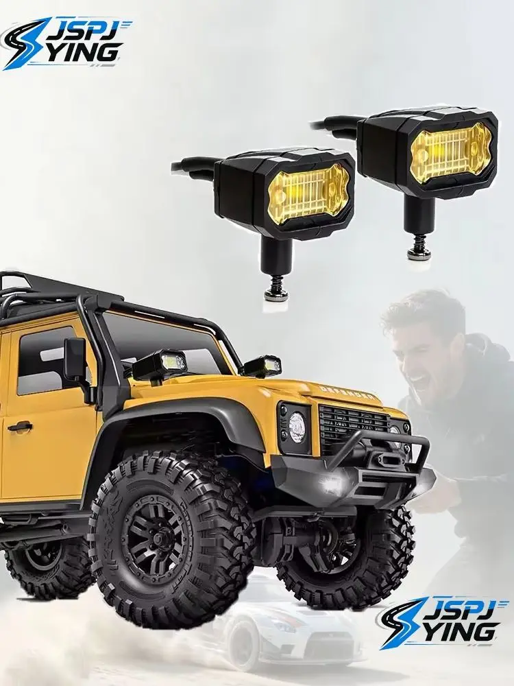 Symulacyjny reflektor LED na dach RC, jasny reflektor szperający, części modyfikacyjne pasujące do 1/8 1/10 traxxas TRX4 TRX6 Axial SCX10 MK07 Gen8 R — 2