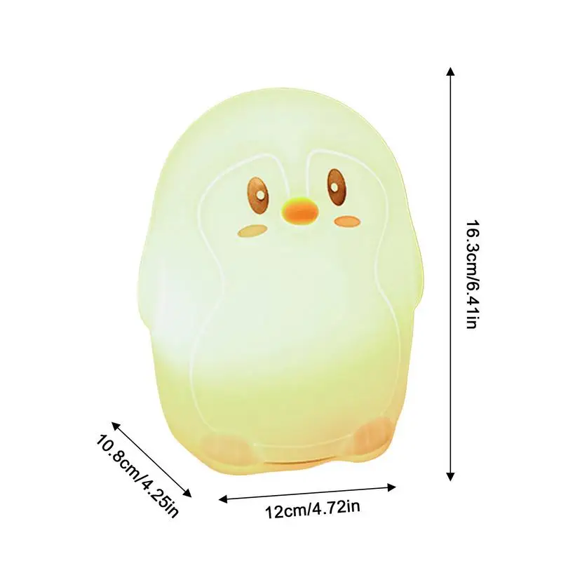 Night Lamp Silicone Cute Animal Nursery Breastfeeding Light Rechargeable Multi-Color Waterproof Silicone Lamp Room Decor For