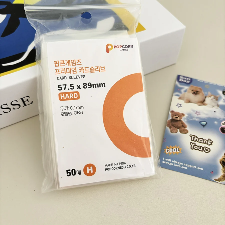 SKYSONIC 50 Stück/Packung transparente Hüllen, 56 x 87 mm/59 x 92 mm/70 x 100 mm Topload Kpop-Taschen, Postcatds Idol-Kartenhalter – Detail 10