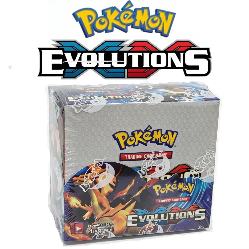 Poke Pitch Black Mega Evolution Booster Box Trading Cards Hobby Battle Toy Cards Kids Gift Party Favor Collectible Card Set
