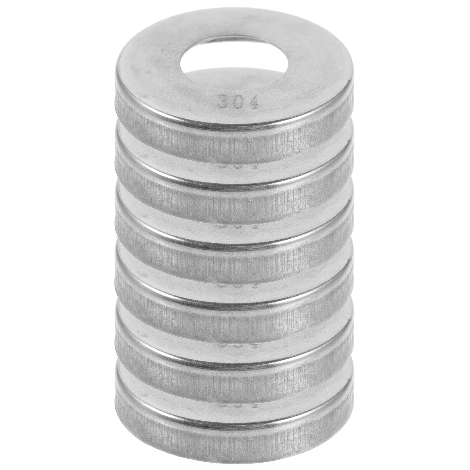 

6pcs 304 Stainless Steel Pipe Covers Round Decorative Escutcheon Plates Plumbing Flange Cover Railing Post Base Anti Rust Easy