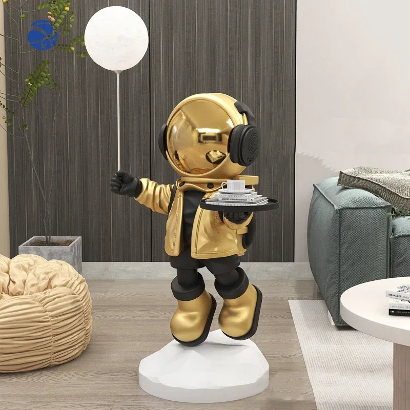 Astronaut Sculpture Ornament Living Room Home Astronaut Storage Tray Decoration housewarming Gift