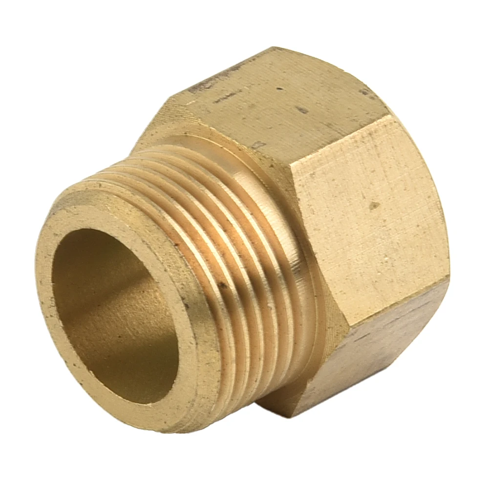 Accessories Adapter 1 Pcs 150℃ 400 Bar Brass Female Metric Adapter G 1/2in Female Thread M22x1.5 External Thread