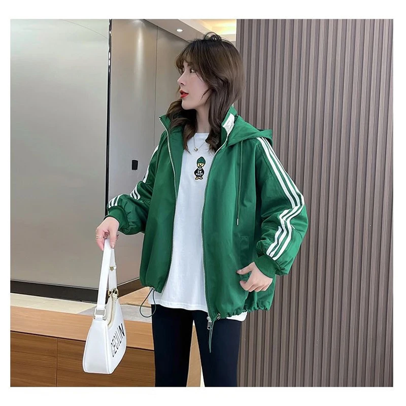 Spring and Autumn 2024 New Women\'s Fashion Hoodie Trendy Design Sense Hoodie Sweater Loose Casual Zipper Cardigan