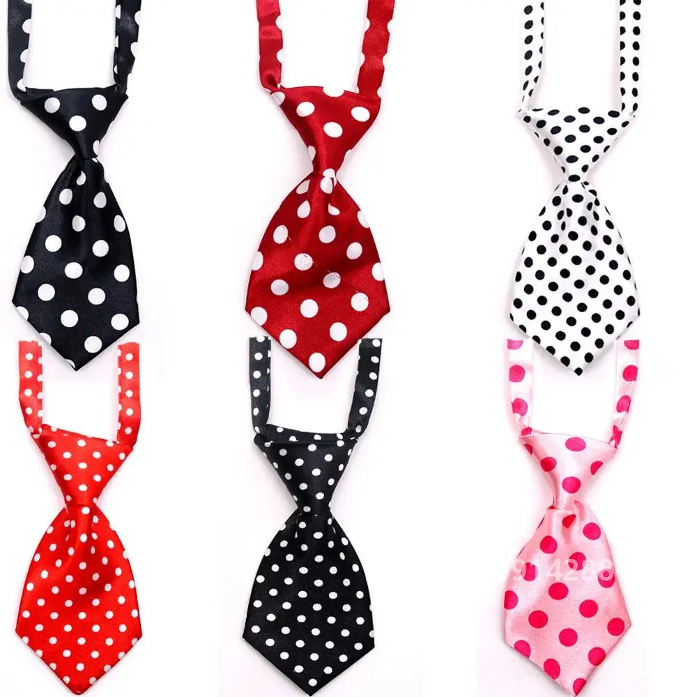 25/50/100pcs Pet Cat Dog Bow Ties Mix Colors Dog Grooming Accessories Adjustable Dog Neckties Pet Bowtie Supplies