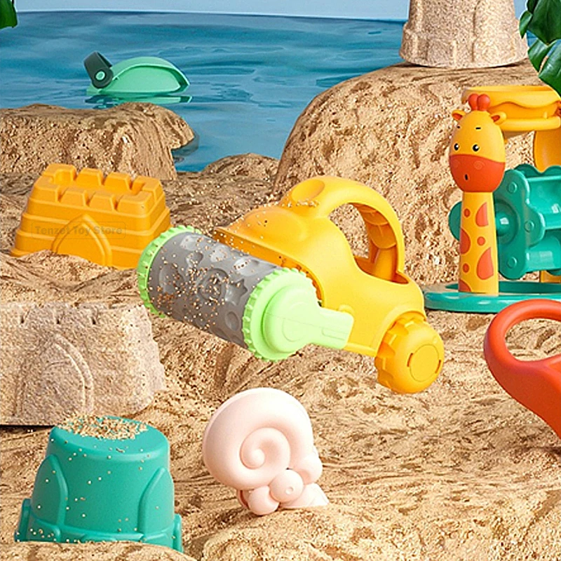 Kids Beach Toys Baby Beach Play Set Children Sandbox Set Summer Sand Play Sand Dredging Tools Sand Water Game Play Bath Toys