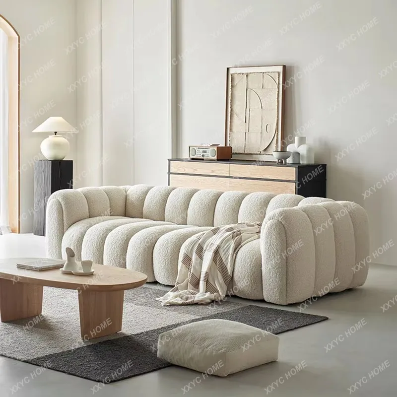 HHVintage Sofa Waterproof Italian Style Upholstery Fabric Scratch Protector Modern Corner Sofas Lazy Sofs Cama Home Furniture
