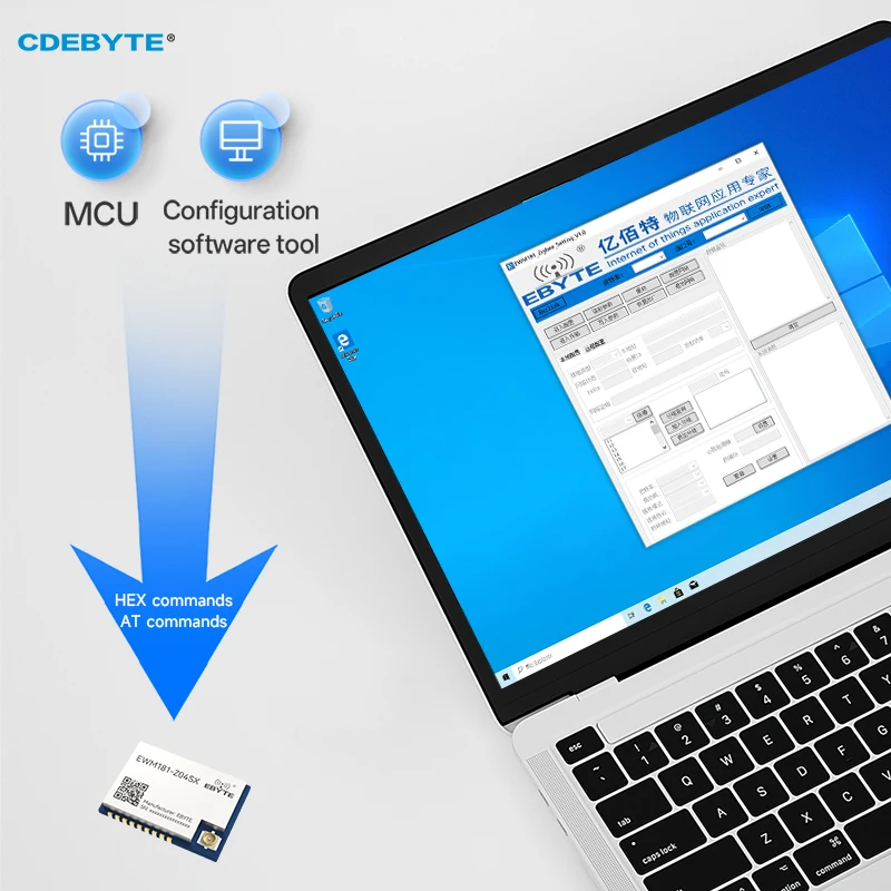 2.4G Zigbee3.0 โมดูลไร้สาย CDEBYTE EWM181-Z04SX Series Serial Transceiver เครือข่ายพลังงานแสงอาทิตย์การใช้งาน IPEX