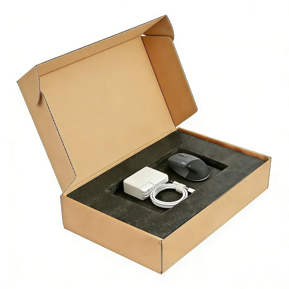 

Коробка для ноутбука с защитной пенопластовой вставкой, подходит для ноутбуков до 17,6 дюймов, картонная коробка для доставки ноутбуков, надежная почтовая коробка, отлично подходит для отправки.