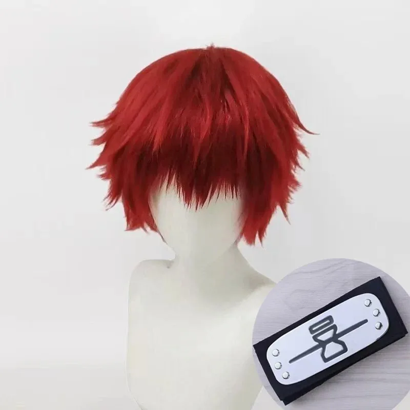 CyHOKAGE NINJA Sasori Cosplay perruque synthétique courte perruque droite Anime Coser fibre résistante à la chaleur haute qualité perruque Halloween fête